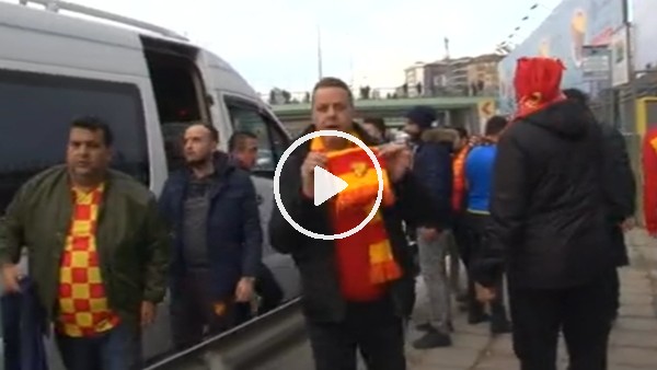 Göztepe taraftarları stada gelmeye başladı