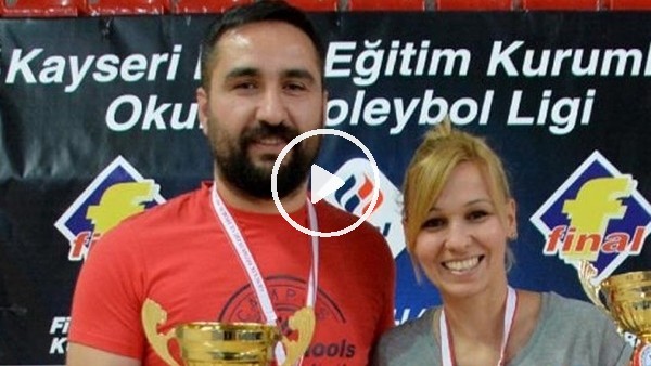 Voleybol antrenörü evli çift, salonda birbirlerine rakip oldu