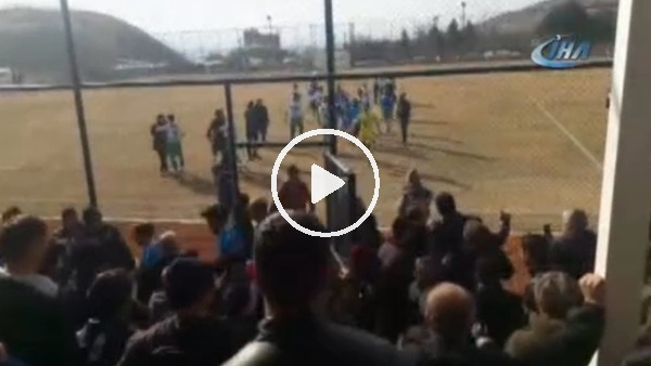 Amatör maçta kavga! Futbolcu gözaltına alındı...