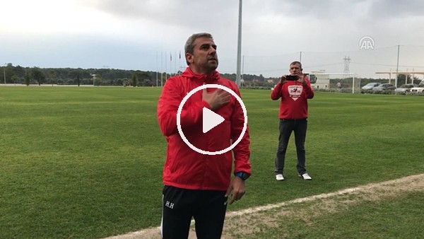 Hamza Hamzaoğlu: "Sahada mücadele eden bir takım bulacaksınız"