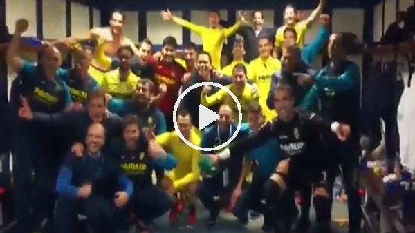 Real Madrid zaferi sonrası Villarreal soyunma odası!