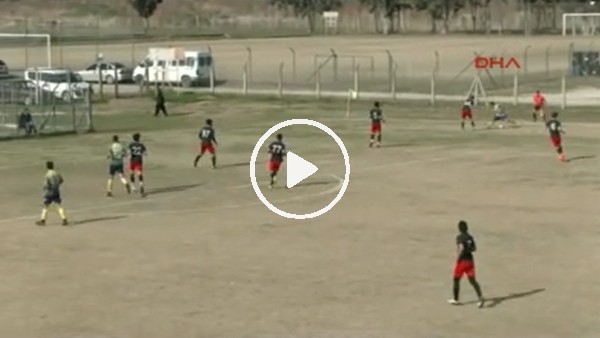 Amatör maçta 17'nci saniyede gol!