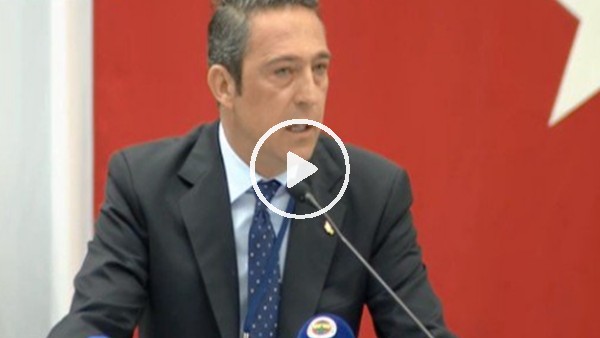 Ali Koç'un Divan Kurulu'ndaki açıklamaları