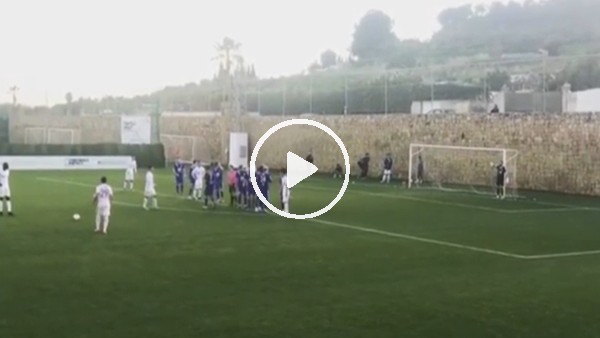 Demba Ba'dan müthiş frikik denemesi!