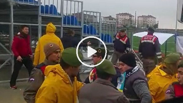 Amatör maç karıştı, jandarma havaya ateş açtı