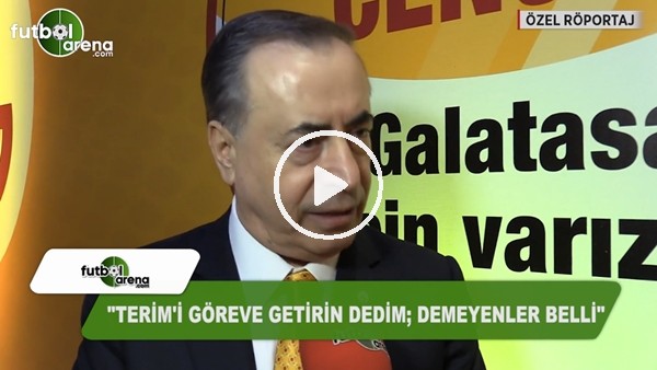 Mustafa Cengiz: "Fatih Terim'i göreve getirin dedim; demeyenler belli"