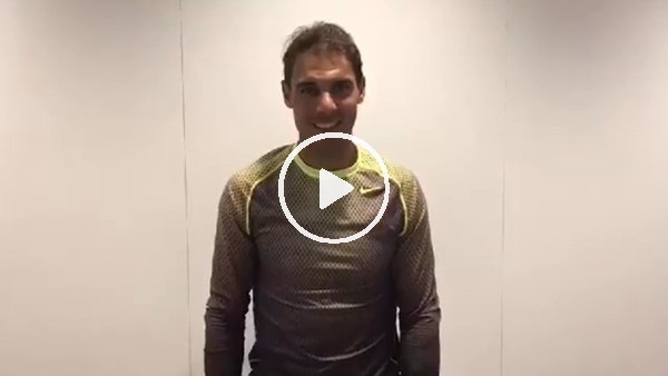 Rafael Nadal'dan "Minik Eller Raket Tutsun" projesine destek 