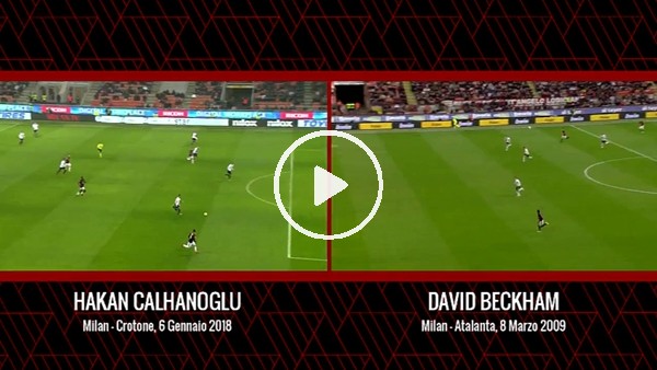 Hakan Çalhanoğlu'nun pasını Beckham'a benzettiler