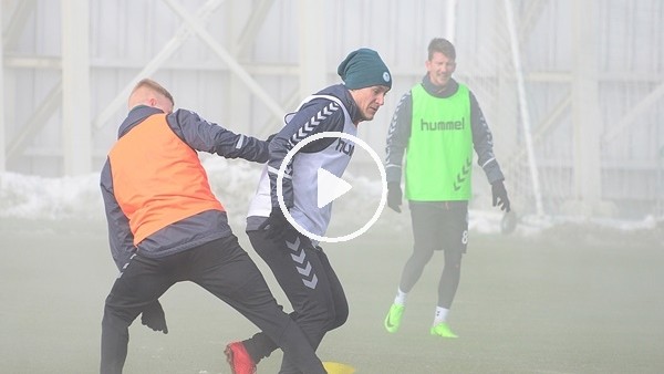 Atiker Konyaspor günü tek antrenmanla değerlendirdi