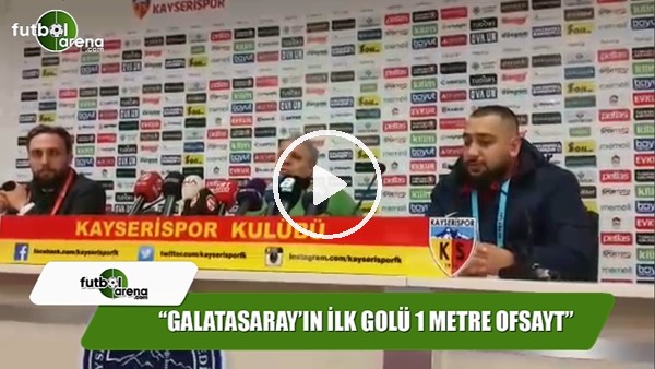 Sumudica: "Galatasaray'ın ilk golü 1 metre ofsayt"