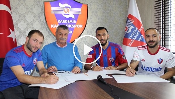 Karabükspor, 3 oyuncuyla resmi sözleşme imzaladı