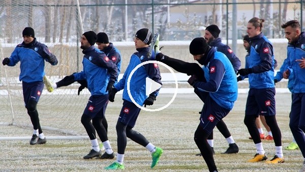 Büyükşehir Belediye Erzurumspor'da hırslı antrenman