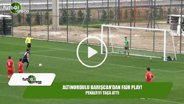 Altınordulu Barışcan'dan alkışlanacak hareket