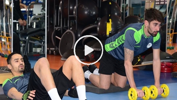 Atiker Konyaspor salonda çalıştı