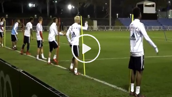 Bayernli oyuncular önce selam verdiler sonra kaçtılar!