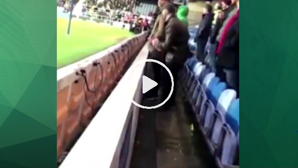 İngiliz taraftarı rakip kalecinin su şişesine işedi