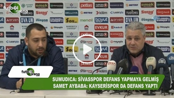 Sumudica ve Samet Aybaba'nın "defans" atışması