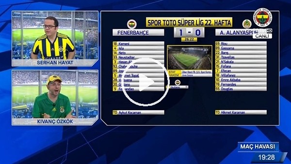 Fernandao'nun Alanyaspor'a attığı golde FB TV!