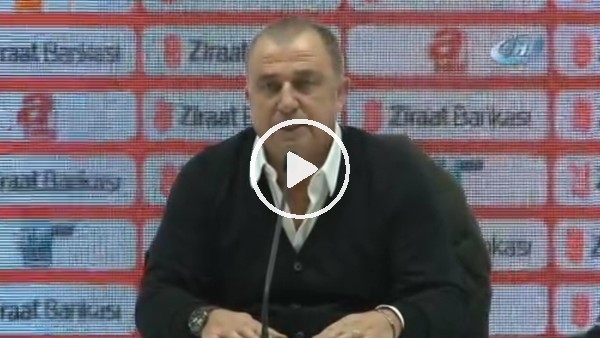 Fatih Terim: "Bu da bize nazar boncuğu olsun"