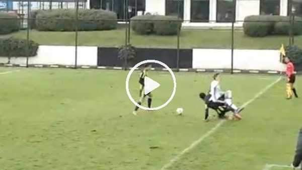 Beşiktaş - Fenerbahçe derbisinde Adenis Shala'dam rakibine çok sert faul!