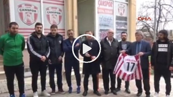 Çan Belediye Başkanı Kuzu, Çansporlu oyuncuları ziyaret etti