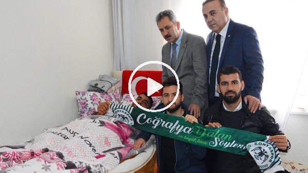 Atiker Konyaspor'dan Afrin Gazisi Ahmet Çetine ziyaret
