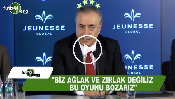 Mustafa Cengiz: "Biz ağlak ve zırlak değiliz"