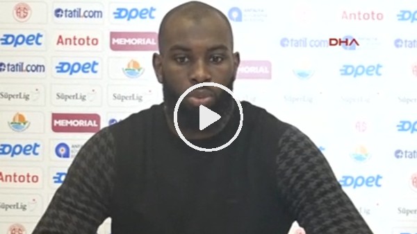 Antalyasporlu Doukara: "Ligde hak ettiğimiz yere geleceğiz"