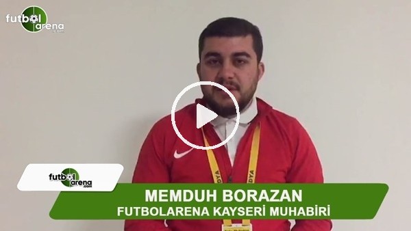 Memduh Borazan: "Kayserispor beraberliğie razı oldu"
