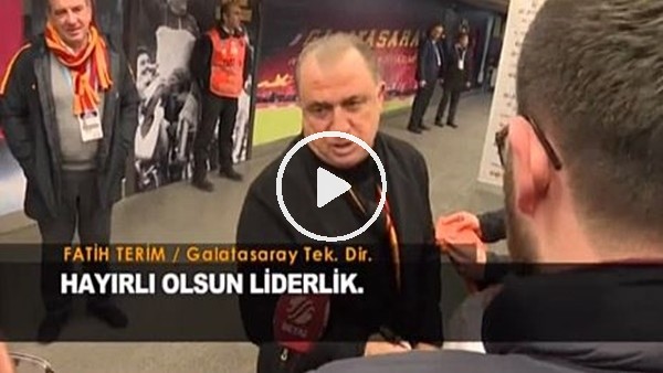 Fatih Terim: "İnşallah hep lider kalırız"