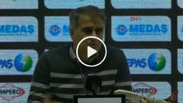 Şenol Güneş basın toplantısında sinirlendi