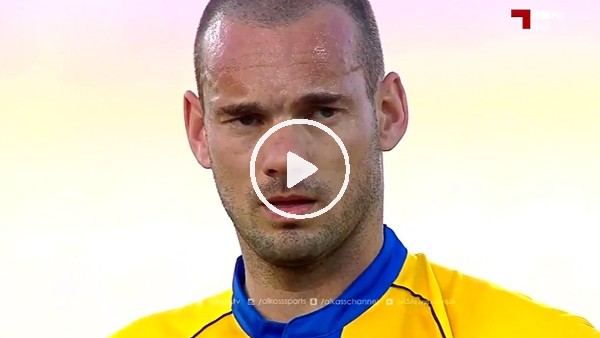 Sneijder'den muhteşem frikik golü