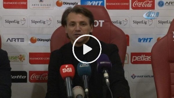 Tamer Tuna: "Beraberlik ve galibiyet için hamle yaptık ama olmadı"