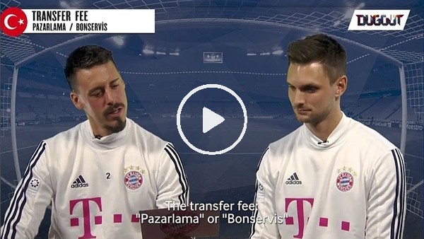 Beşiktaş maçı öncesi Bayern Münih'li oyuncular Türkçe testinde