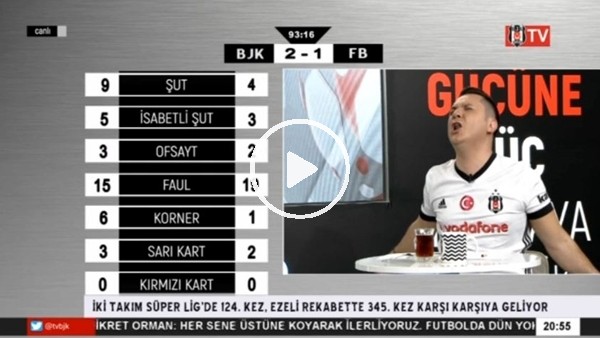 Quaresma'nın Fenerbahçe'ye attığı 2. golünde BJK TV!
