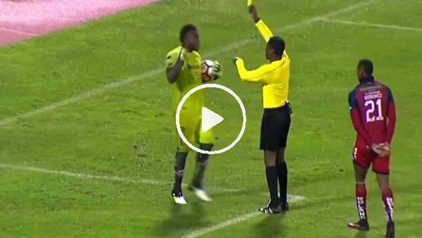 Kaleciden oscarlık hareket 