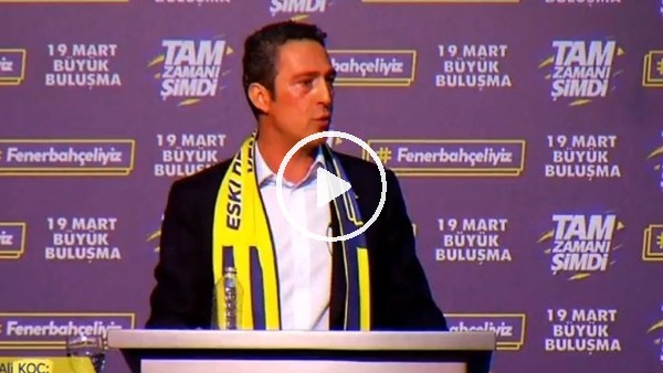 Ali Koç hayalindeki Fenerbahçe'yi anlattı