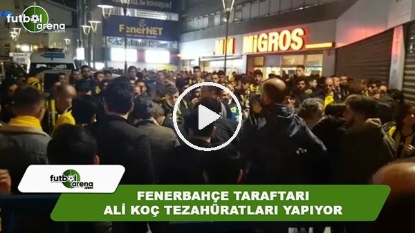 Fenenerbahçe taraftarı derbi sonrası Ali Koç lehine tezahüratlar yaptı