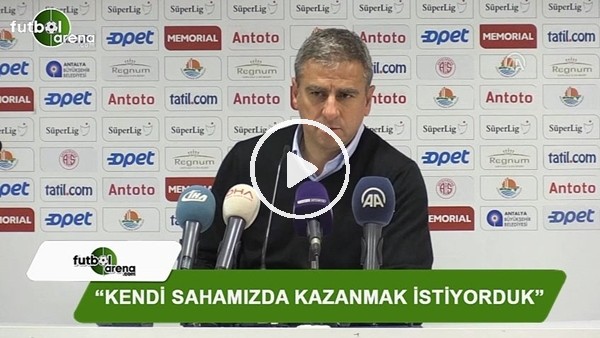 Hamza Hamzaoğlu: "Kendi sahamızda kazanmak istiyorduk"