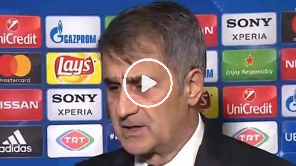 Şenol Güneş: "Bzim görevimiz taraftara güzel futbol seyrettirmek"