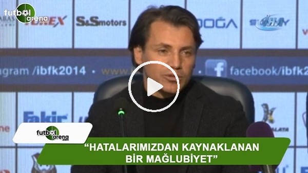 Tamer Tuna: "Hatalarımızdan kaynaklanan bir mağlubiyet"