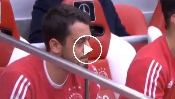 Ajax yedek kulübesinde ilginç anlar!