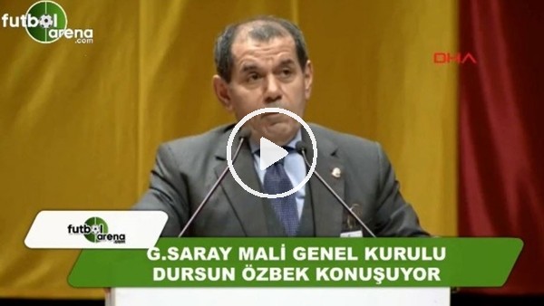 Dursun Özbek'in Galatasaray Divan Kurulundaki açıklamaları 