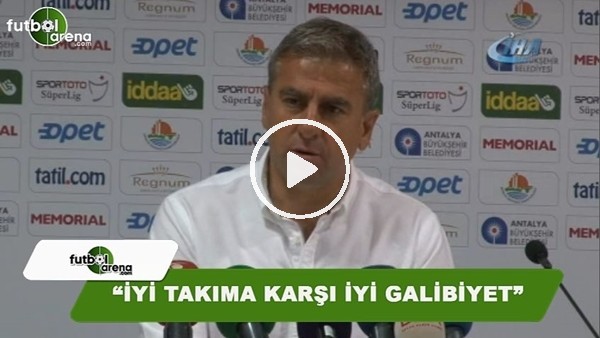 Hamza Hamzaoğlu: "İyi takıma karşı iyi galibiyet"