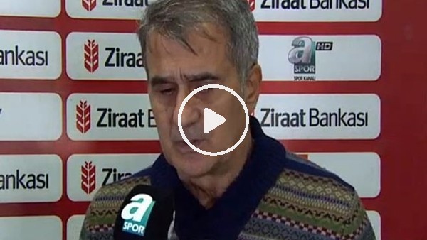 Şenol Güneş: "Havadan sudan konuşalım"