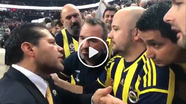 Fenerbahçeli yönetici Ali Koç pankartını indirtmek istedi