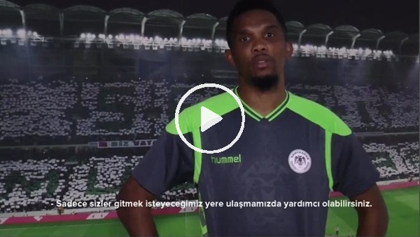 Konyaspor'da Sergen Yalçın ve futbolcular, taraftarı Kayserispor maçına çağırdı