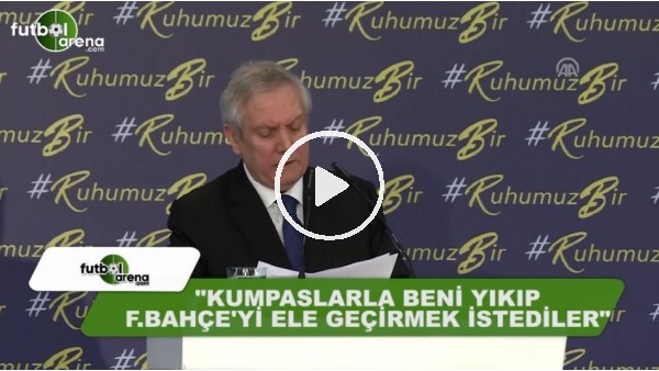 Aziz Yıldırım: "Kumpaslarla beni yıkıp Fenerbahçe'yi ele geçirmek istediler"