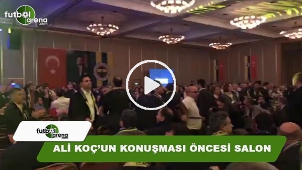 Ali Koç'un konuşması öncesi salonda atmosfer.