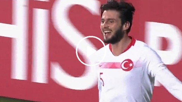 Okay Yokuşlu'nun Karadağ'a attığı kafa golü